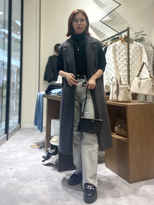 JOURNAL STANDARD リバーシブル ボア ロングジレ Suzu | リバーシブルで着られるボアロングジレ♡ | コーディネート詳細