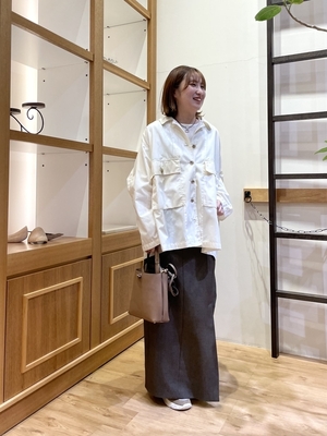再値下げ】グレイシーツイードサイドスリットロングスカート 