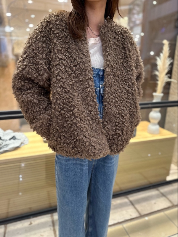 マレットメット伊都店 | コーデの主役にも♡プードルファーブルゾン